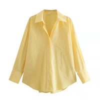 MUJER Women Shirt Multicolour Button Up Shirt Women Summer Long Sleeve Top Female Streetwear Oversize Shirts And Blouses Women