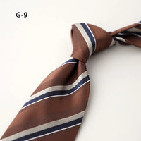8CM Formal Striped Neckties For Men Suit Professional Gentleman Polyester Paisley Neck Tie Male Groomsman Wedding Party Cravat