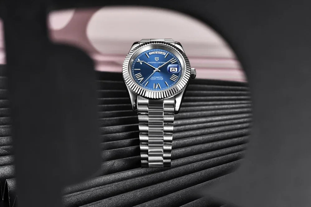 2025 New PAGANI DESIGN Luxury Men Mechanical Watches Rose Gold Automatic Watch For Men AR Sapphire Mirror Sports Clock Man Gifts