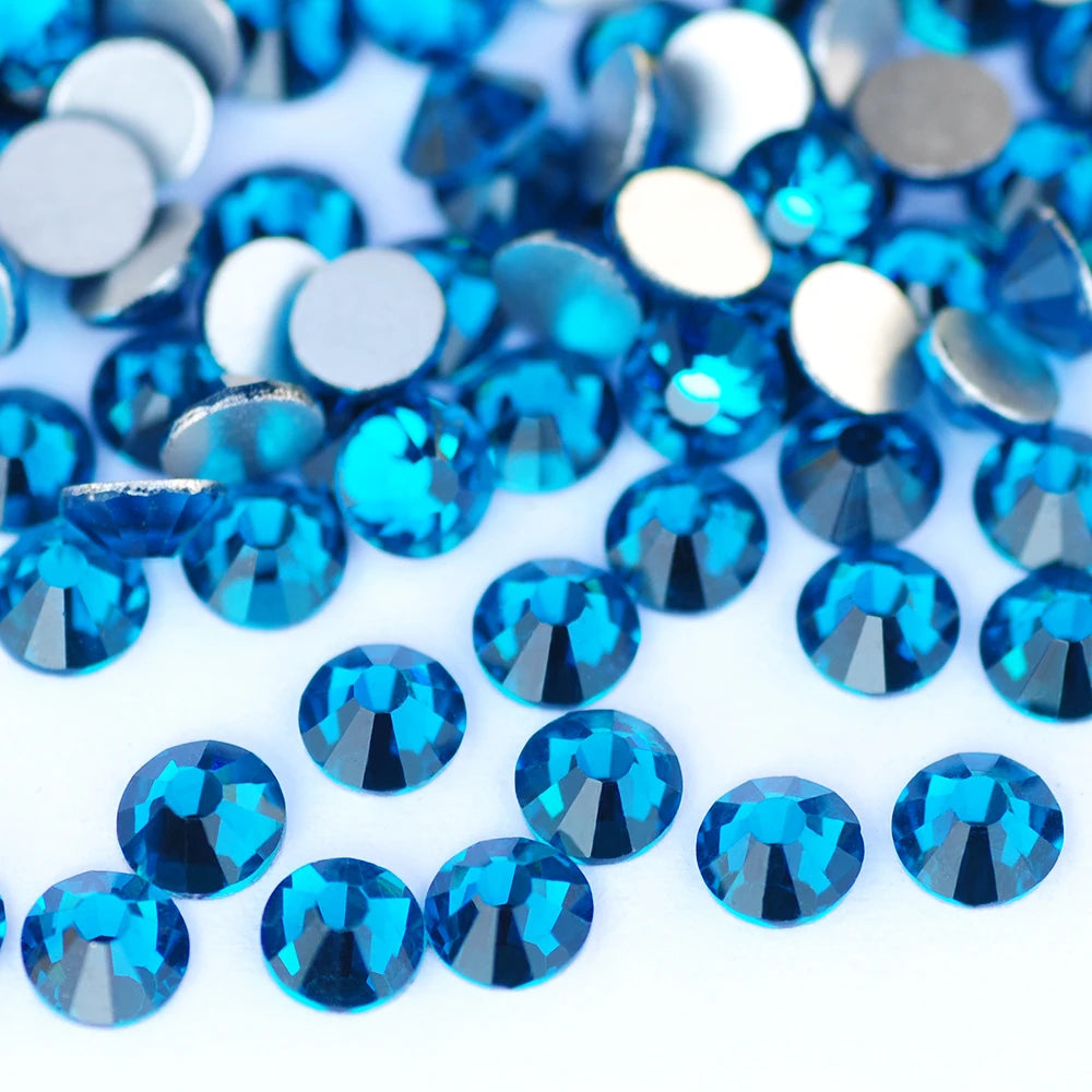 YANRUO 2058 Top Non Hotfix Flat Back Rhinestones Glass DIY Cold Fixation Nail Art Decorations Stones And Crystals Strass Crafts