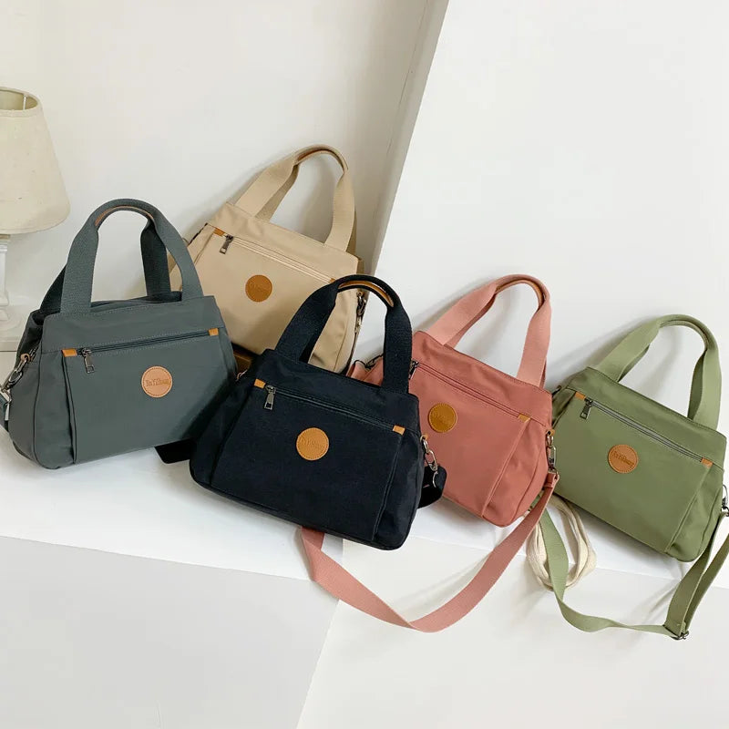 Fashionable Casual Women's Handbag, Ladies' Hand-Held Shoulder Crossbody Bag, Large Capacity Multi-Layered Bag for Daily Travel