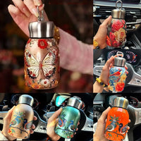 304 Stainless Steel Insulated Cup 300ml Coffee Mug Double Wall Leak-Proof Pocket Cup Travel Office Vacuum Flasks & Thermoses