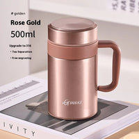Insulated Cup For Women'S Office Tea Cup 316 Stainless Steel Large Capacity Men'S Handle Water Cup Cold Insulation