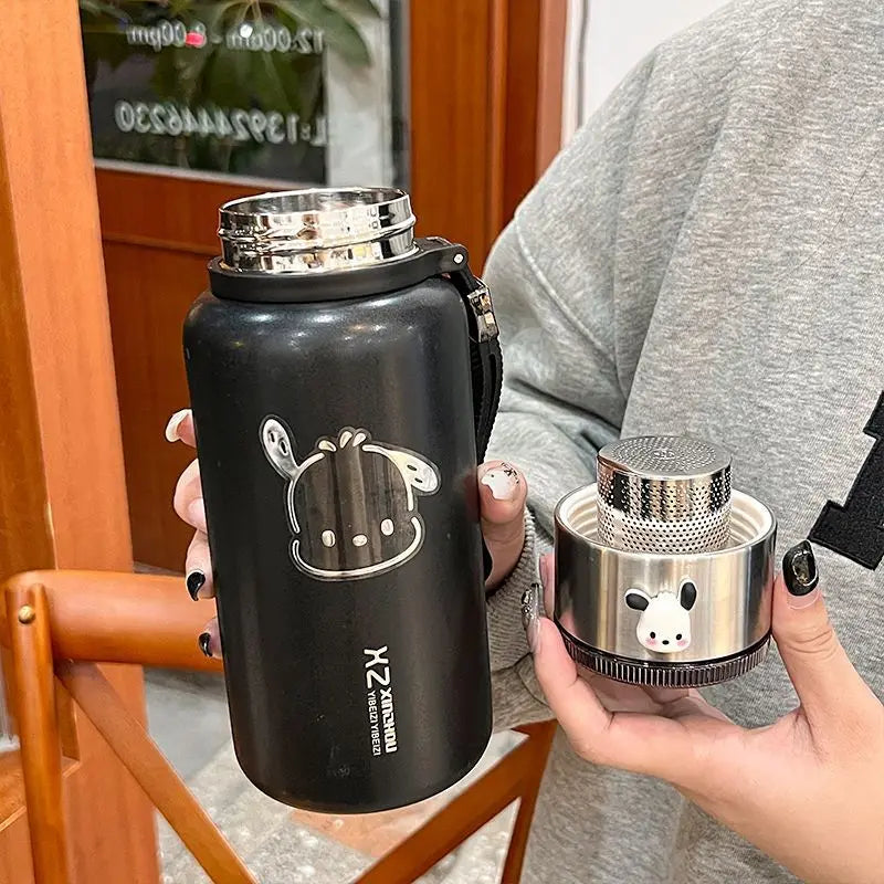Gianxi Large Capacity Insulated Cup Portable Office Water Cup Girls' High Looks  Cute Couple Cup  Creative