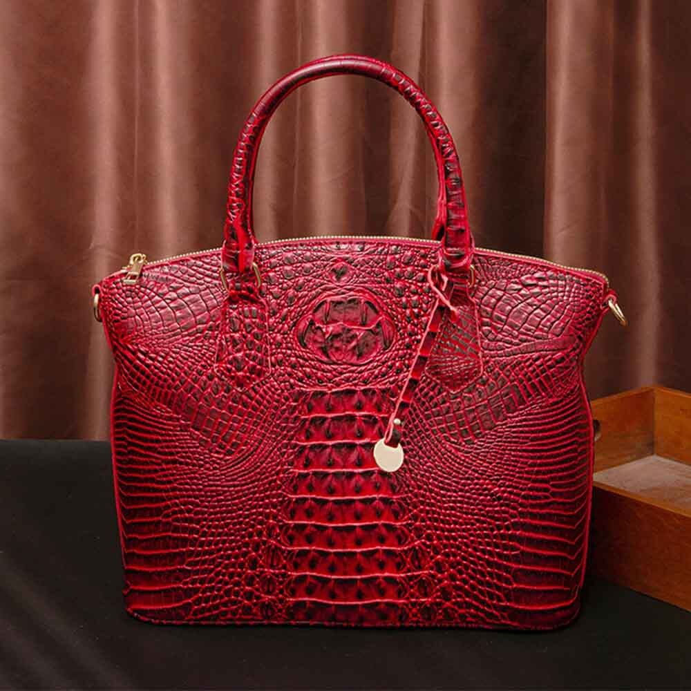 Luxury Crocodile Bag for Women High Quality PU Leather Elegant Female Handbags and Purses Shoulder Messenger Casual Tote 2022