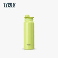 Tyeso Thermos Bottle Car Insulated Flask Water Tumbler for Outdoor Sports Travel Vacuum Flasks Stainless Steel Thermal Cup