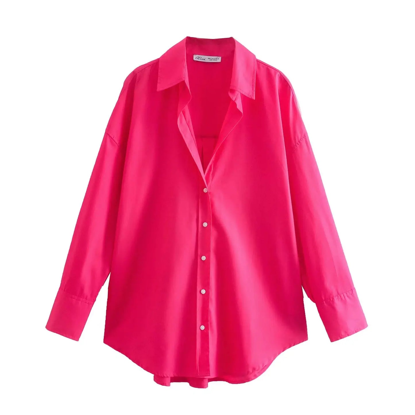 Women Shirt Multicolour Button Up Shirt Women Summer Long Sleeve Top Female Streetwear Oversize Shirts And Blouses