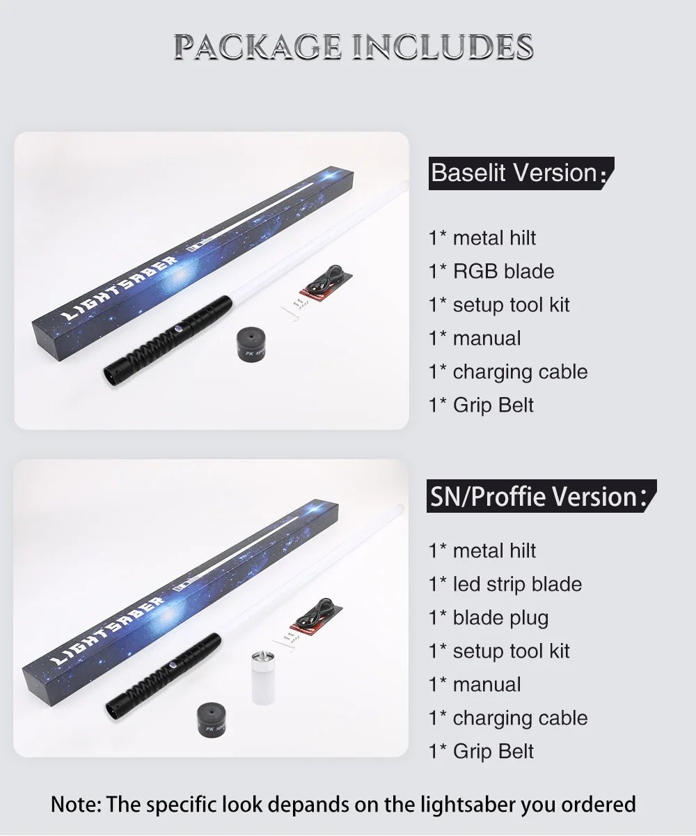 TXQSABER Lightsaber RGB Smooth Swing Heavy Dueling Metal Hilt Blaster Color Change Ghost Yoda Jedi Cosplay Toys Laser Sword