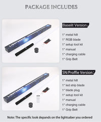 TXQSABER Lightsaber RGB Smooth Swing Heavy Dueling Metal Hilt Blaster Color Change Ghost Yoda Jedi Cosplay Toys Laser Sword