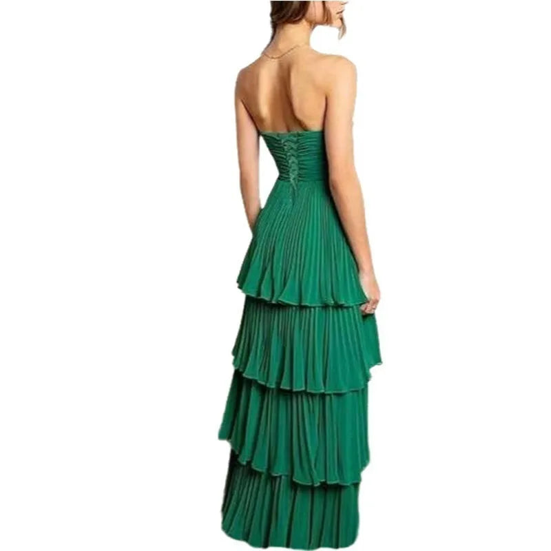 Sexy Summer Prom Evening Dresses Elegant A-Line Backless Velvet Wedding Guest Cocktail Evening Party Maxi Dresses