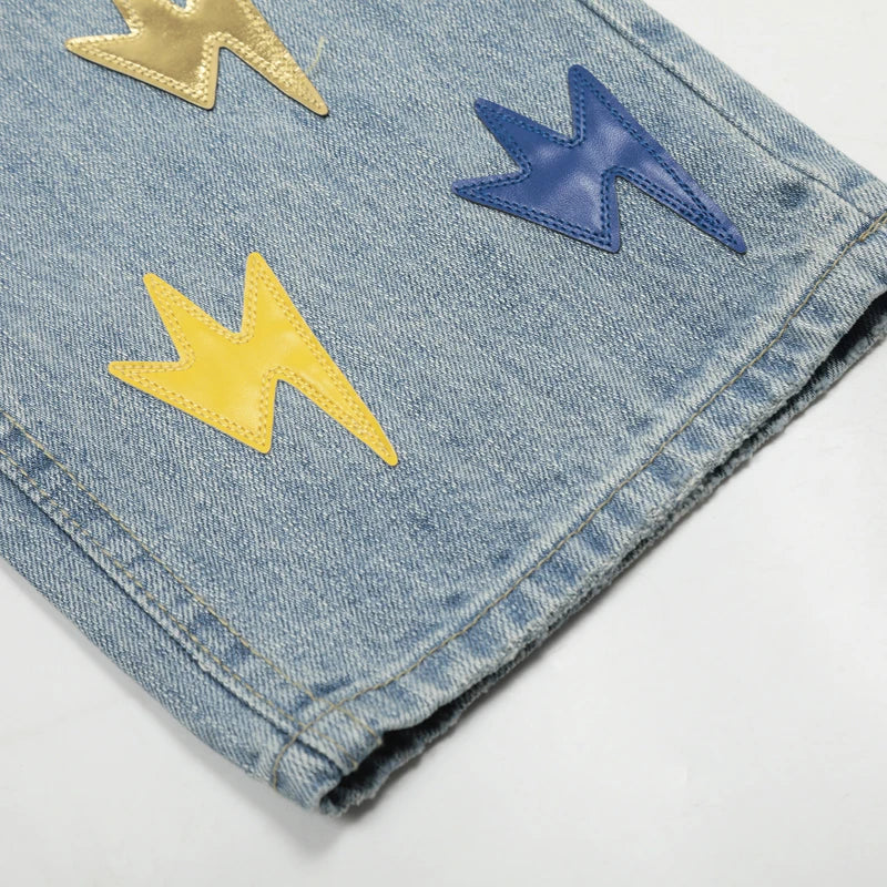 Spring Summer New Fashion Casual Hip Hop Softened Denim Straight Leg Pants High Street Men Women Loose Comfortable Jeans