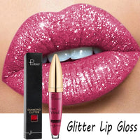 Matte Glitter Liquid Lipsticks Diamond Shiny Lip Gloss Waterproof Long Lasting Pearl Lipgloss Women Lip Tint Makeup Maquillaje