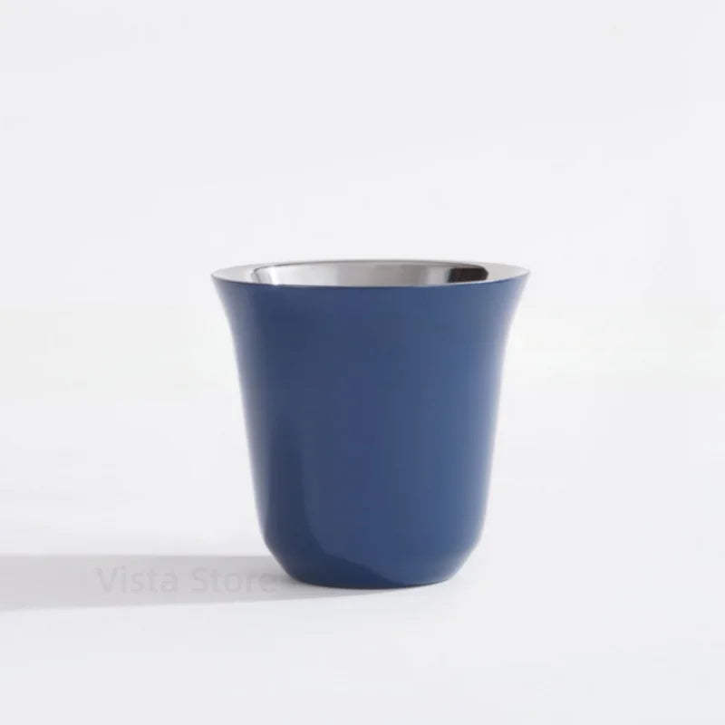 Stainless Steel Espresso Cups Double Wall Insulated Cups Demitasse Cups Coffee Cup For Drinking Coffee, Gift for Him Thermo Cup