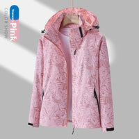 New Waterproof Windproof Jacket Men Women Outdoor Hiking Coat Military Camo Breathable Detachable Hood Raincoat Trekking Jacket