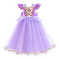 Elsa Anna Kid Princess Girls Dress Rapunzal  Kids Cosplay Halloween Vestidos Children Costume Birthday Party Dress