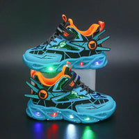 Luminous Sports Shoes With Lights Children's Casual Shoes Retro Flashing Walking Shoe Baby Girls Boys Toddler Shoes Kid Sneakers