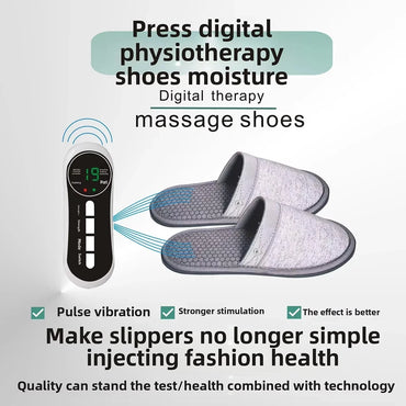 EMS Foot Massager Slippers Electric Feet Massage Shoes with Remote Control Pulse Muscle Stimulator Foot Massager to Relieve Pain