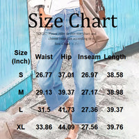 Wide-Leg Jeans For Women Washed Blue With Raw Edges Loose Fit Retro Trousers Lazy Style Trendy Trousers Daily Casual Wear