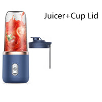 Portable Electric Juicer Cup USB Rechargeable Handheld Smoothie Blender Fruit Mixers Milkshake Maker Machine Food Grade Stirring