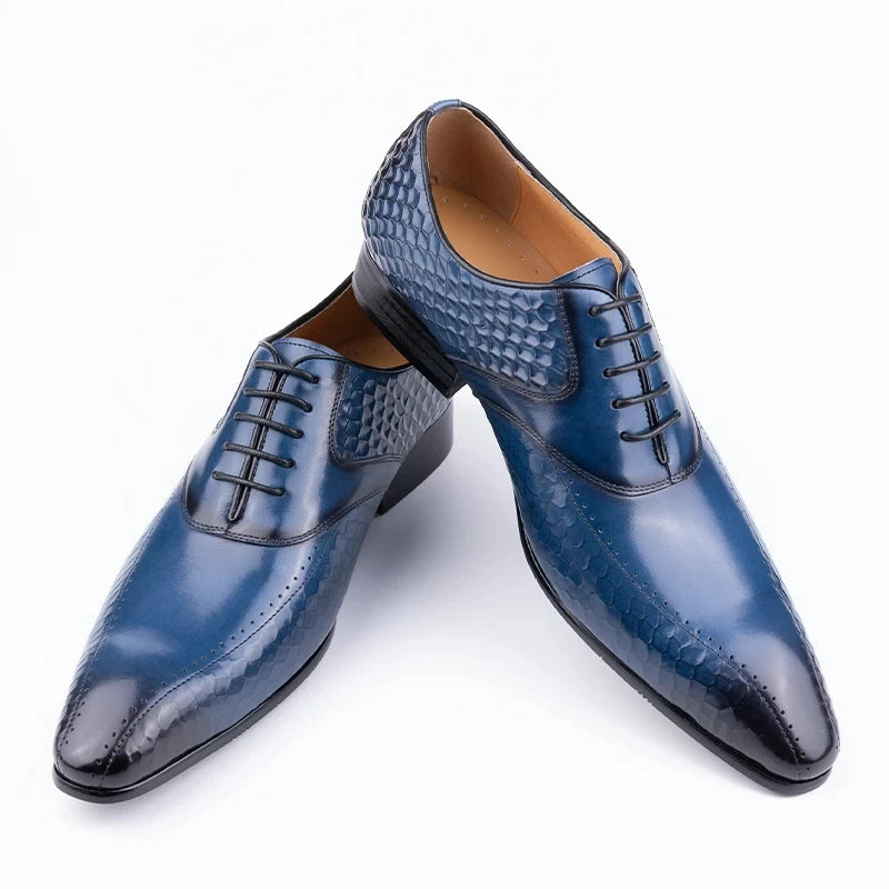 Factory Wholesale Men Leather Shoes Luxury Dress Office Wedding Party Suits Matching Footwear Handmade Fashion Business Man shoe