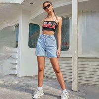 Casual Denim Shorts Women Jeans Feminino Woman High Waisted 2023 Korean Fashion Summer Slim Short Jean Femme