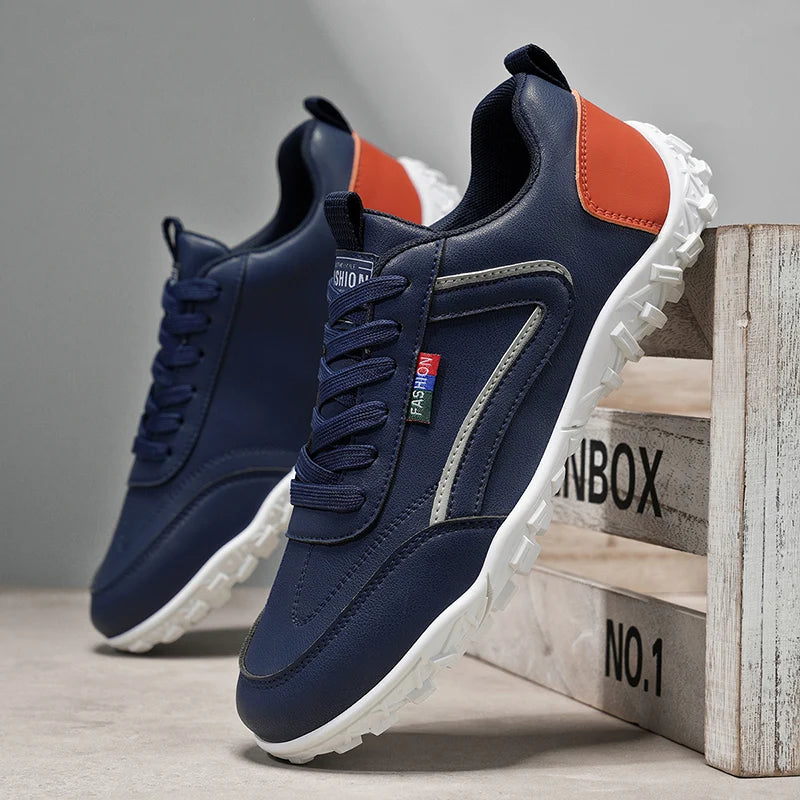 Men's Trendy Sports Shoes Lightweight Breathable Modern Non Slip Shoes Suede Detailing Outdoor Stylish Daily Wear Men Sneakers