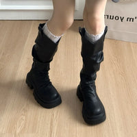 Women High Boots Platform Fashion New Shoes Designer 2025 Summer Brand Party Knee High Chelsea Boots Woman Shoes Mujer Botas