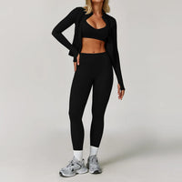 2/3PCS Yoga Suit Sports Set Gym Set Women Tracksuit Running Workout Clothes Long Sleeve Sports Bra Athletic Wear Yoga Clothing