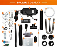 LAVANER Pro Max Alpine Water-Resistant Brushless Motor Diesel 12V 5KW (Below 18044 Feet) Air Heater for Trucks Campers Trailers