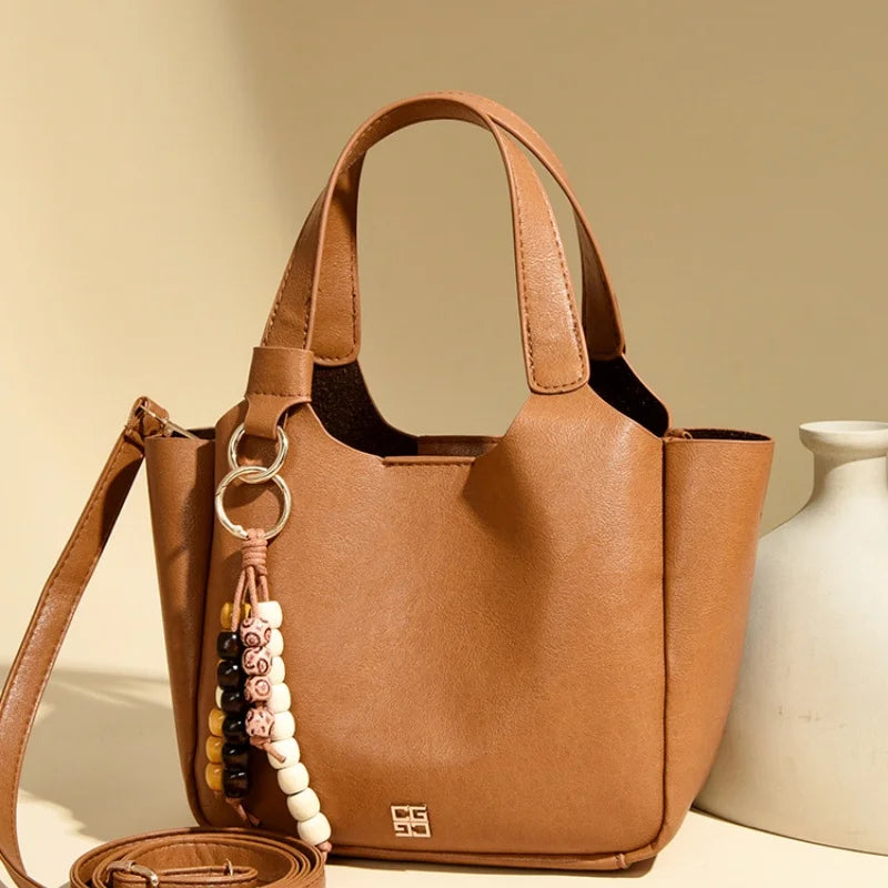 Ladies' light luxury handbag 2026 new high-end designer fashion retro handbag shoulder bag large capacity crossbody bag tote bag