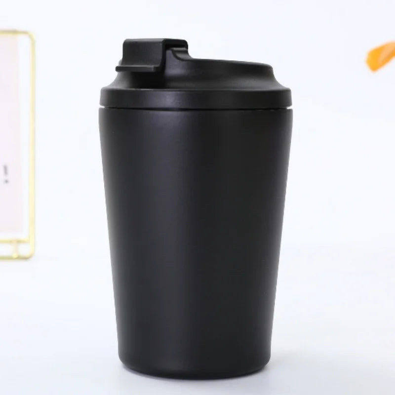 Insulated cup stainless steel coffee cup, vacuum bottle, insulated water hot and cold juice ice drink leak proof cup Customizabl