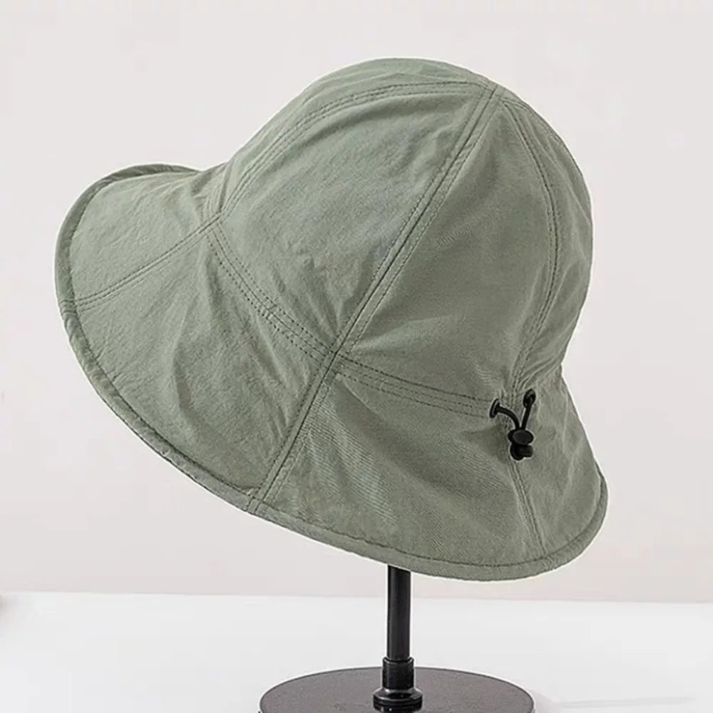 UPF 50+ Waterproof Foldable Bucket Hat UV Protection Sunscreen Fishing Hat Adjustable Wide Brim Fisherman Cap Beach