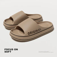 Woman Slippers Summer For Women Man Solid Women Letter Mens Shoe Thick Sole Indoor Bathroom Anti Slippers Slip Indoor House