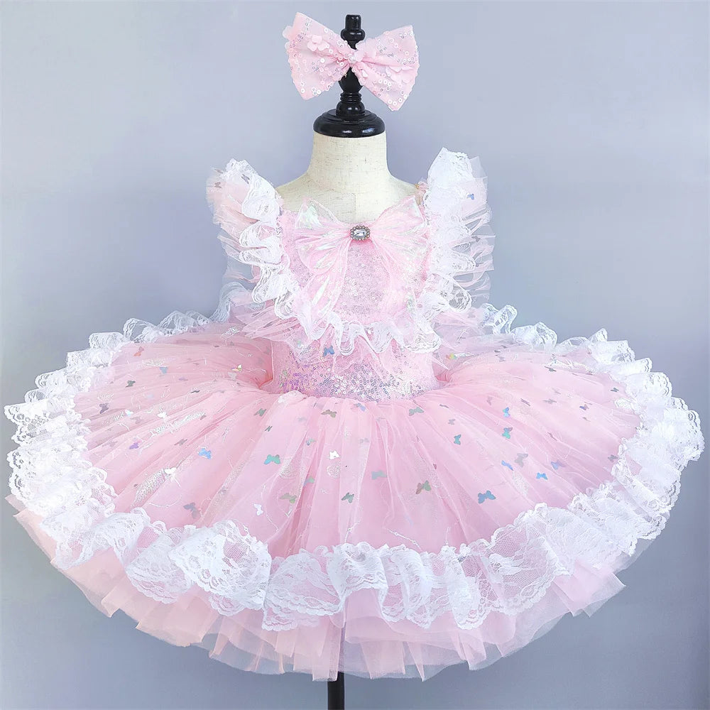 Summer Children Ballet Dress Baby Ballerine Dance Costumes Kids Dresses Tutu Girl Ballet Leotards Vestidos Party Girls Clothing