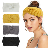 Women Fashion Headband Winter Warm Woolen Knitting Headbands Knitted Elastic Hairband for Girls Hair Band Hair Accessories