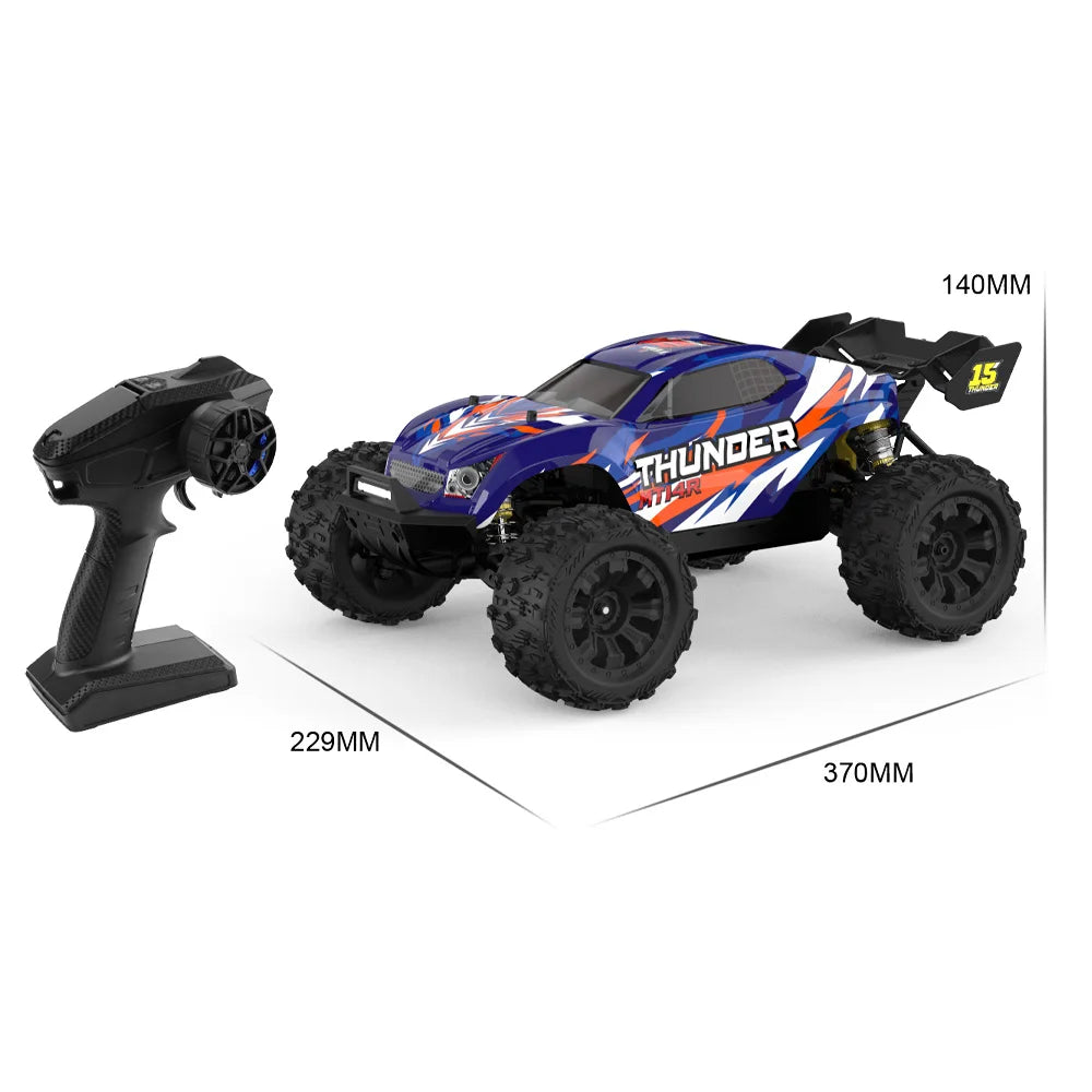 JIUSI PT14R MT14R 1/14 4WD RC Car 80km/h Brushless 2.4G Remote Control Racing Car High Speed Off-road RC Truck 3S 35C 2200mAh