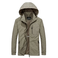 Men's Windbreaker Jackets Waterproof Hooded Water Proof Wind Breaker Casual Coat Male Clothing  Autumn Jackets Men TOP