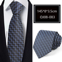 Luxury 56 Colors New Men's Tie Classic Floral Stripe Plaid 8cm Jacquard Neck Tie Necktie For Men Business Wedding Party