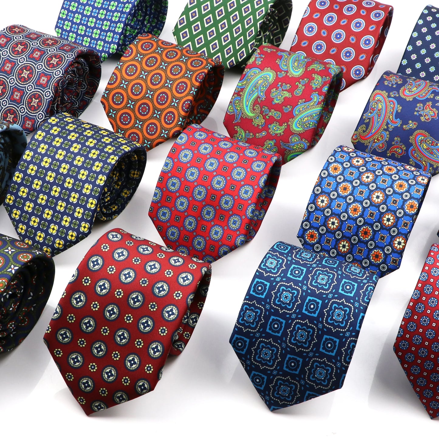 Super Soft Bohemian Silk Ties Men's Fashion 7.5cm Necktie For Men Wedding Business Meeting Gravata Colorful Novelty Printing Tie