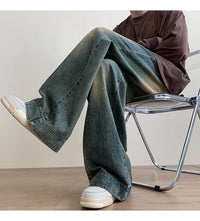 Jeans men Baggy Jeans Straight Casual Distressed Vintage Jean Pants Men Wide-leg Denim Trousers Male Oversize Streetwear Fashion