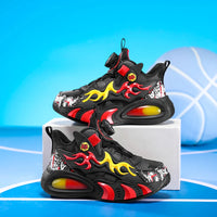 A pair of children's four-season leather high-top basketball shoes, wear-resistant basketball shoes, size 28-39，JT-2825