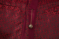 2025 New Wedding Host Performance Men's Suit Dress Three-piece Botanical Floral Pattern  Blazer  for Men with Pants and Vest