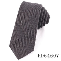 Cotton Skinny Tie For Men Women Casual Plaid Neck Tie For Party Business Wedding Neckties Adult Suit Slim Neck Ties For Gifts