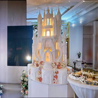 Magical Wedding Castle Backdrop With LED For Event Decoration