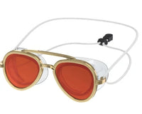 Retro Swimming Goggles Adjustable Swim Glasses Uv Protection Wide View Big Frame Swim Diving Glasses No Leaking