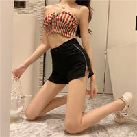 Denim Shorts for Women Summer Loose 2025 New Wide-leg Hot Girl Internet Celebrity Super Hot Thin Straight High Waist to Make
