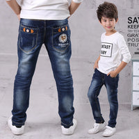 IENENS Boys Jeans Pants Child Denim Long Pants Spring Autumn Clothes 4-11 Years Kids Casual Trousers Young Boy Stretch Jeans