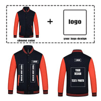 Mens Jacket Trend New Button Casual Coats Round Neck Baseball Uniform  Spring And Autumn Tide Brand Clothes Print LOGO LS-2211