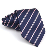 New Striped Tie Men's 8cm Ties Business New Year Gift Classical Necktie Office Accessories Men Costume Daily Wear Wedding Party