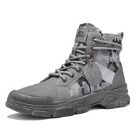 Boots For Men Autumn High Top Camouflage Desert Casual Flats Mens Boot Breathable Non Slip Work Shoes Zapatillas Hombre